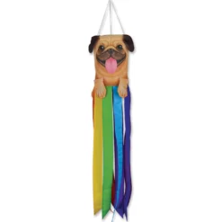 Accent Home & Garden Mini Pet Windsock - Pug