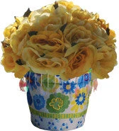 Accent Home & Garden - Sale Flower Pot Cover - Garden Blooms Accent