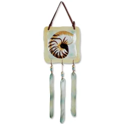 WindGarden Glass Terra Wind Chime - Nautilus WindGarden