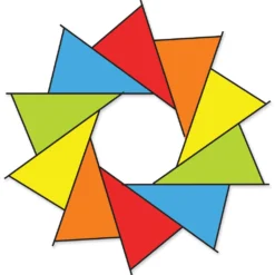 Collections Kites 40 In. F-Stop Spinner For Kites And Line - Rainbow