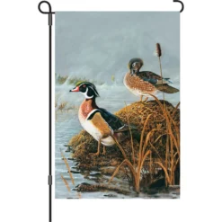 Accent Home & Garden 12 In. Flag - Steamy Wood Ducks