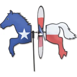 WindGarden Petite Spinner - Texas Flag Horse